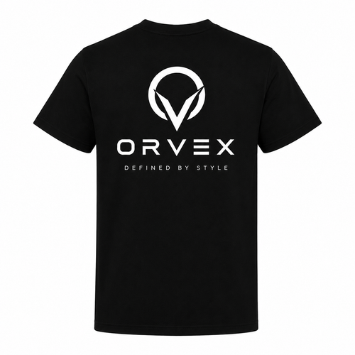 ORVEXON Premium Oversized Black Cotton T-Shirt | Streetwear Collection