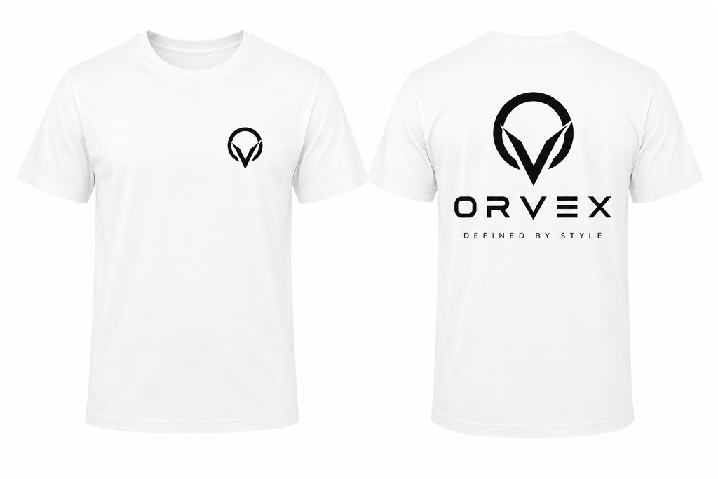 ORVEXON Premium Oversized white Cotton T-Shirt | Streetwear Collection